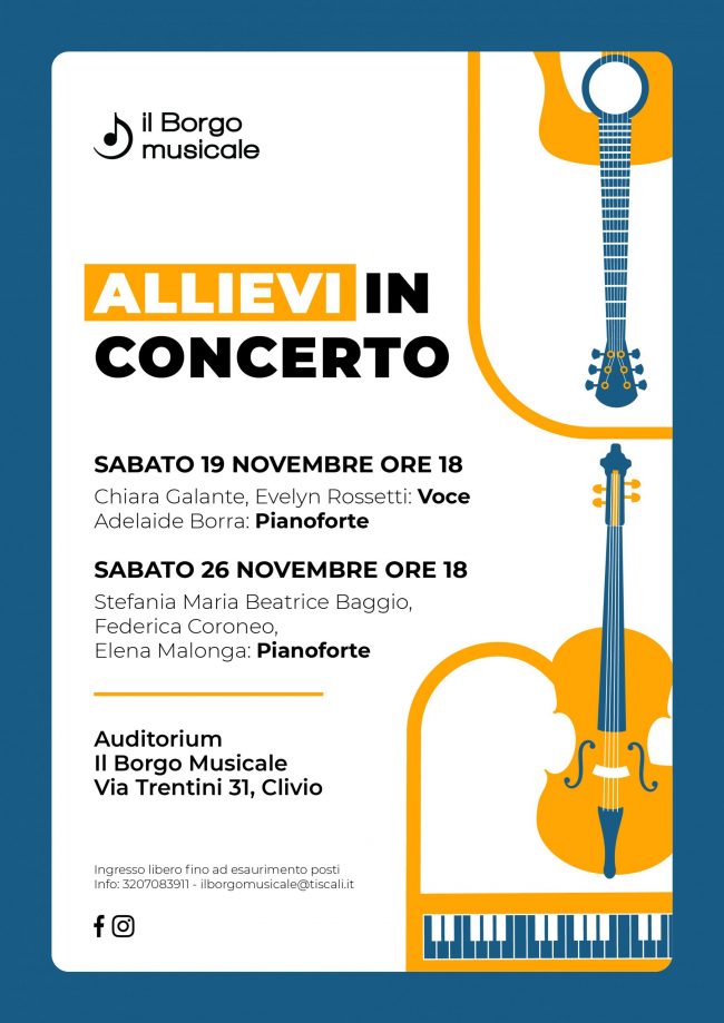 locandina allievi in concerto