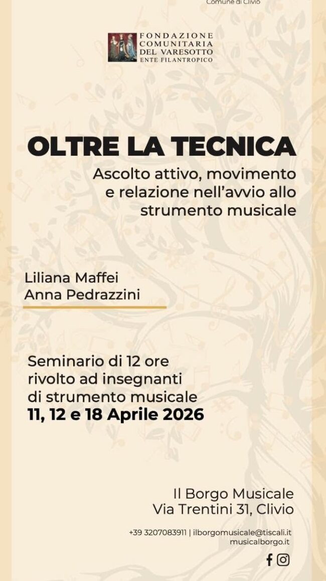 oltre la tecnica brochure copertina